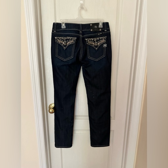 Miss Me Women's Chloe Bootcut Jeans Embellished Pockets Denim, Sz 31 - Picture 6 of 16
